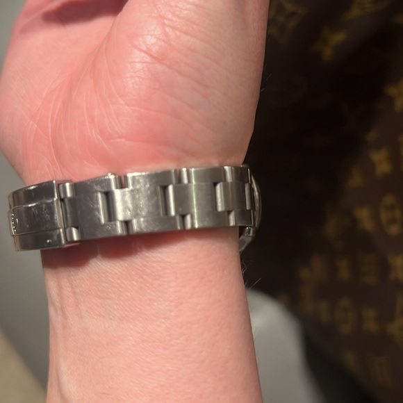 🩷Authentic Rolex Oyster Perpetual Women Watch Stainless Steel Silver Pink Black - Picture 8 of 16